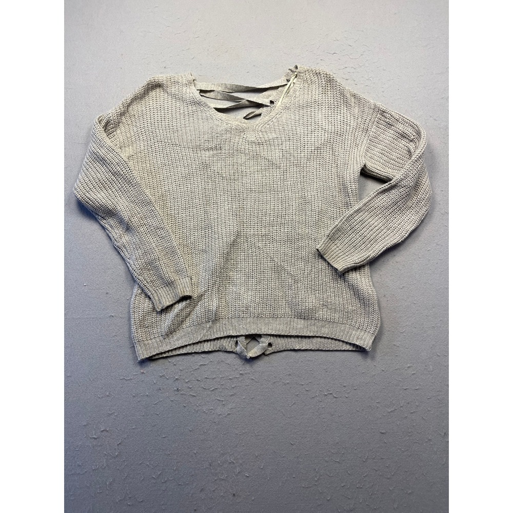 Cotton On Sweater Knit Gray Large Women